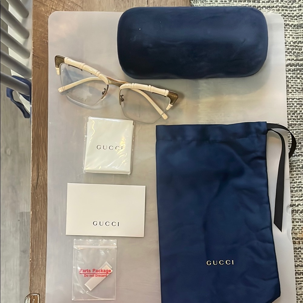 Gucci Eyeglasses with Case and Accessories